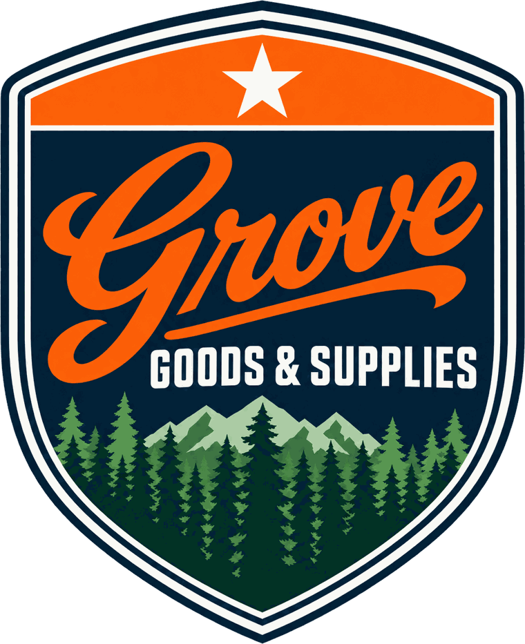 Grove Goods & Supplies pennant shield badge